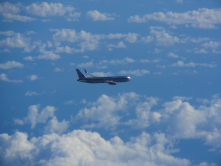 Flugzeug aus dem Flugzeug