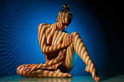 Yoga for a tiger woman