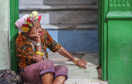Alte Frau in Havanna, Kuba