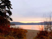 Закат на озере Тургояк 2020