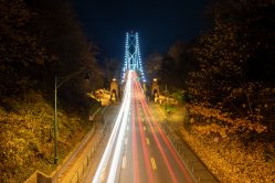 Busy Lions Gate Bridge