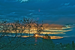 lever du soleil en Provence