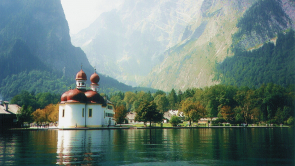 Königsee in Bayern an der Stadt Königsee