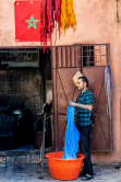 Souk of dyers , Marrakech