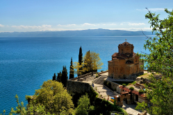 Ohrid Chapel St. Johann from Kaneo (2)
