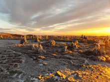 Na Pecném v Jeseníkách při východu slunce