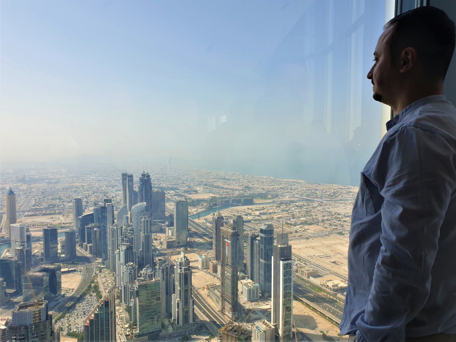 View from the worlds highest building