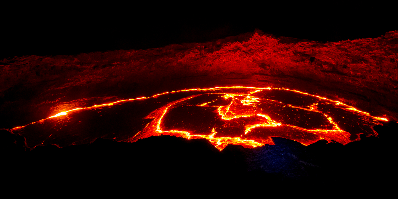 Lac de lave permanent