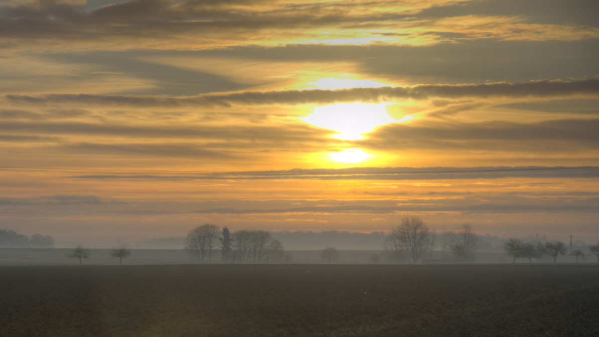Sunrise in france