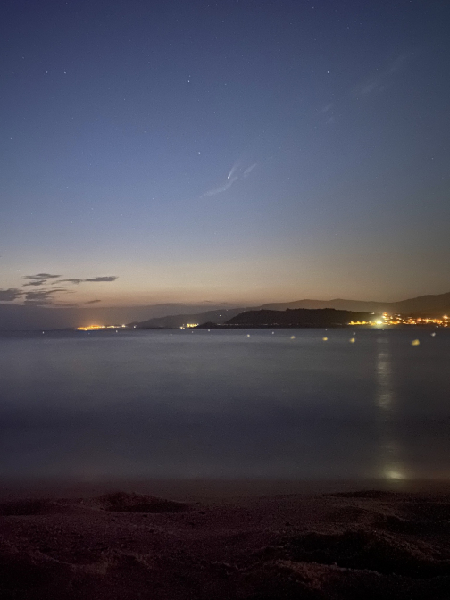 Neowise comet in Corsica