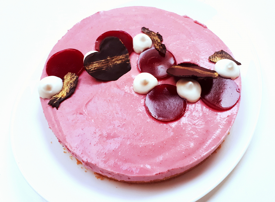 Gâteau à la framboise