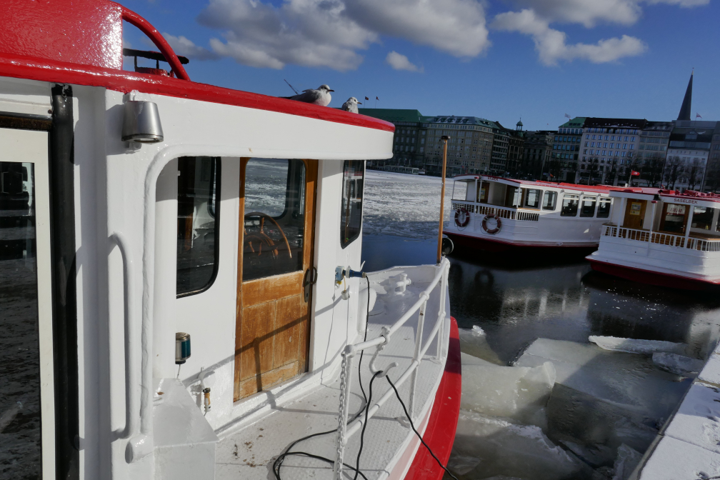 Winterzauber an der Binnenalster