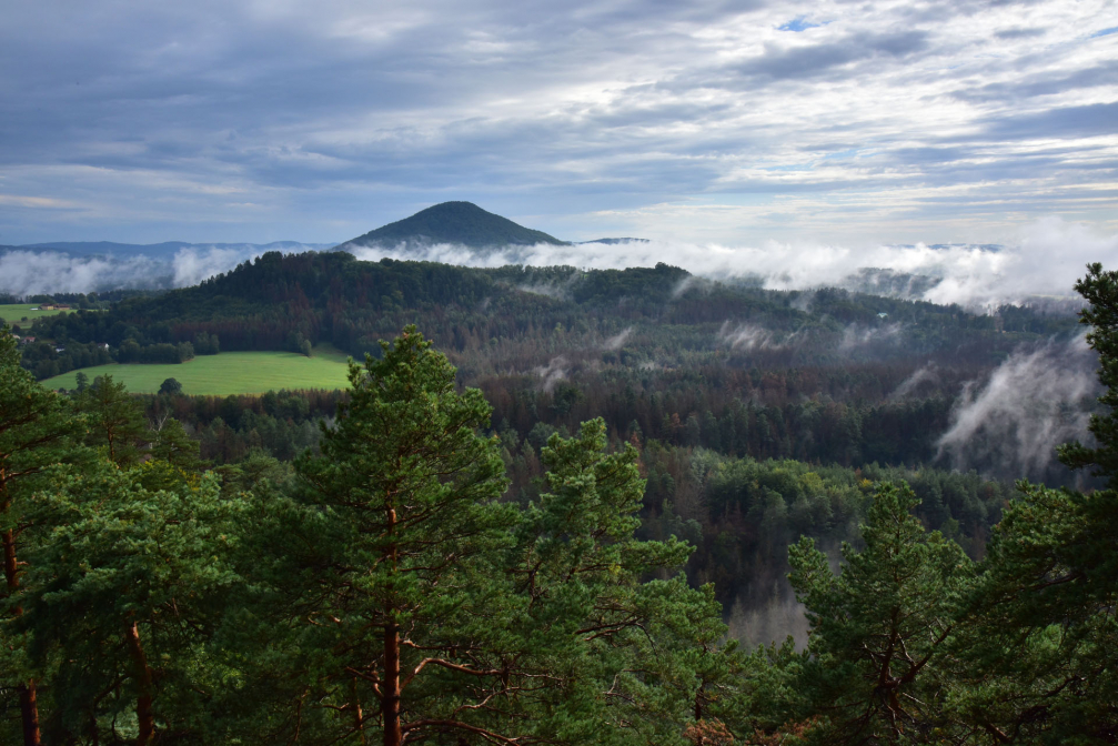 Vyhlídka v Českém Středohoří