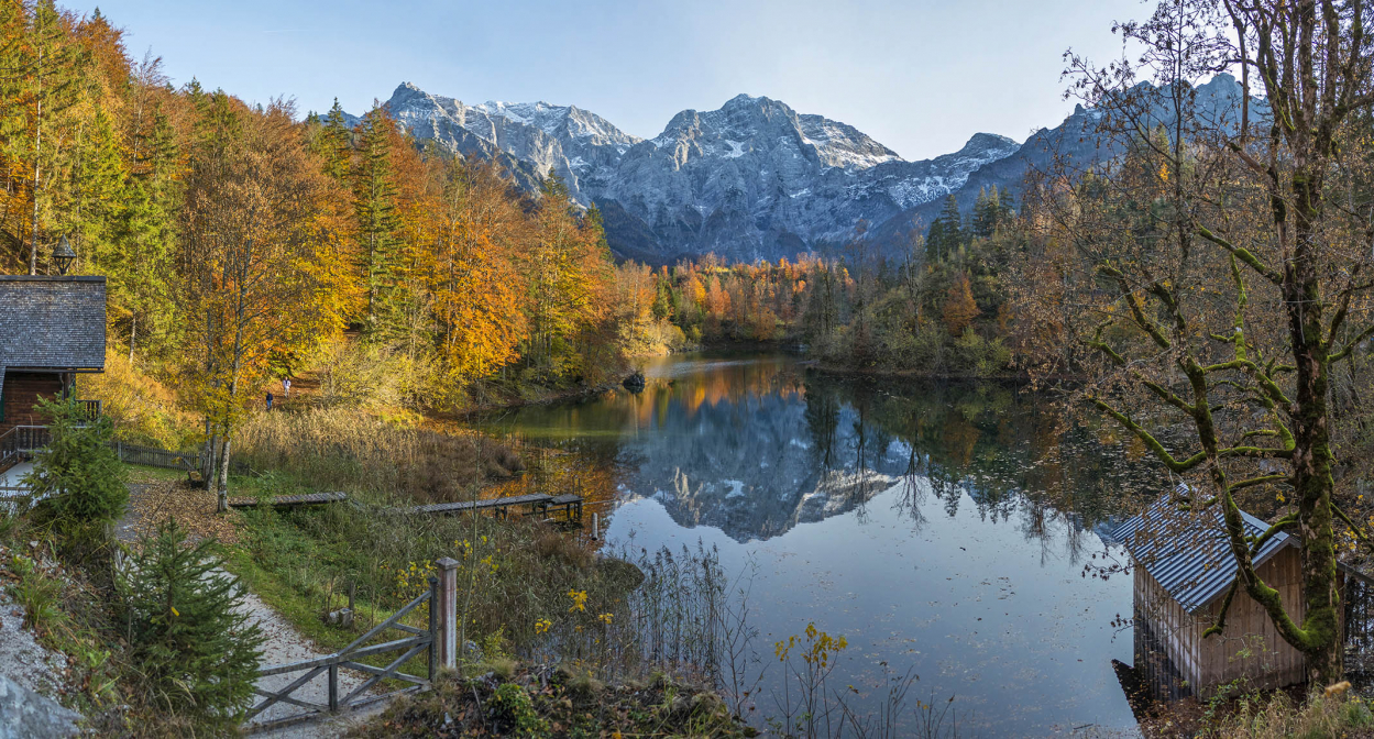Letztes Nachmittagslicht am Großen Ödsee